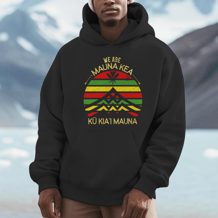 カナカ マオリ フラッグ We Are Mauna Kea No Tmt 長袖tシャツ パーカー