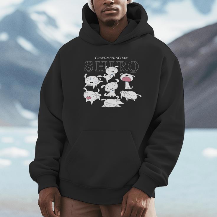 クレヨンしんちゃん いろいろシロ 長袖tシャツ パーカー
