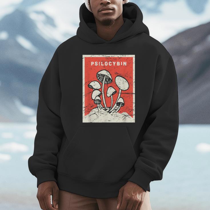 サイロシビンtシャツ レトロサイケデリックマジックマッシュルーム パーカー
