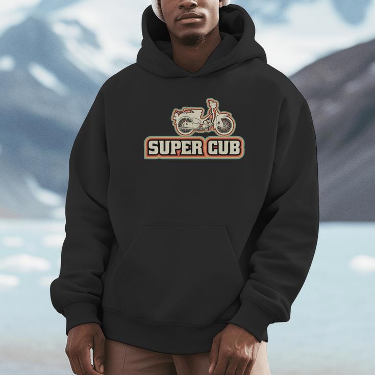 スーパーカブc100 原付バイク レトロジャパン 長袖tシャツ パーカー