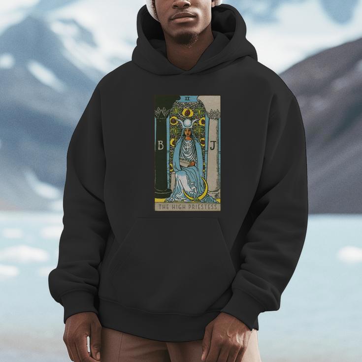 タロットカード The High Priestess ビンテージカード2 長袖tシャツ パーカー