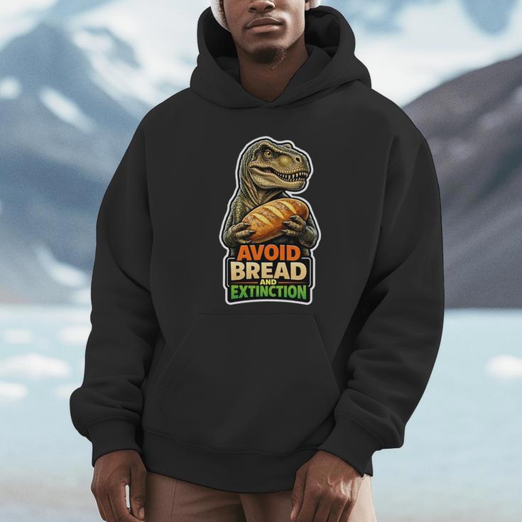 パンと絶滅を避ける恐竜ケトユーモア。 長袖tシャツ パーカー
