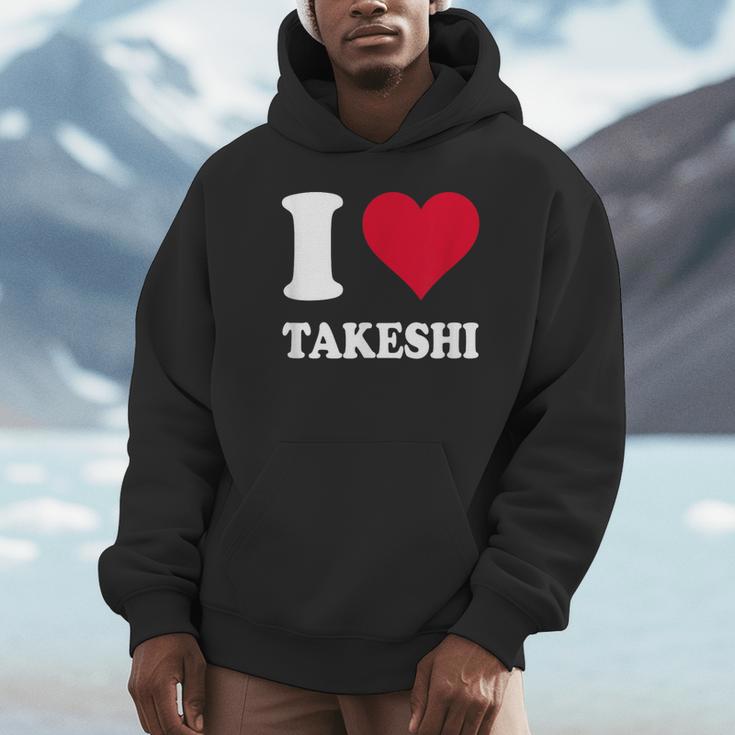 レッドハート I Love Takeshi パーカー
