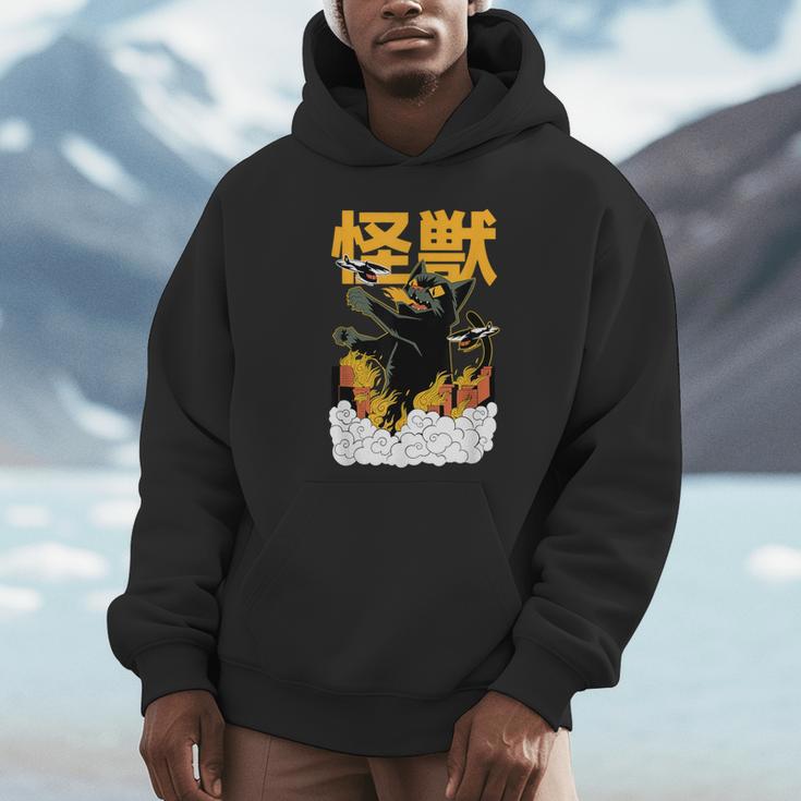 猫 怪獣 面白いtシャツ ネコ にゃんこ 文字入り メンズ おもしろ 面白い 服 おもしろグッズ かわいいイラスト ネタ パーカー