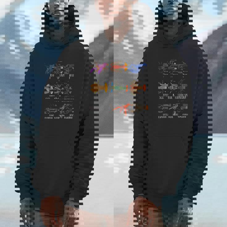 異なるタイプのロブスター種チャート海洋生物学 パーカー