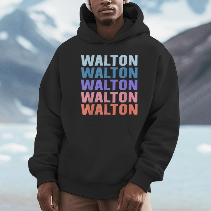 面白いギフト名 Walton 名前入り パーカー