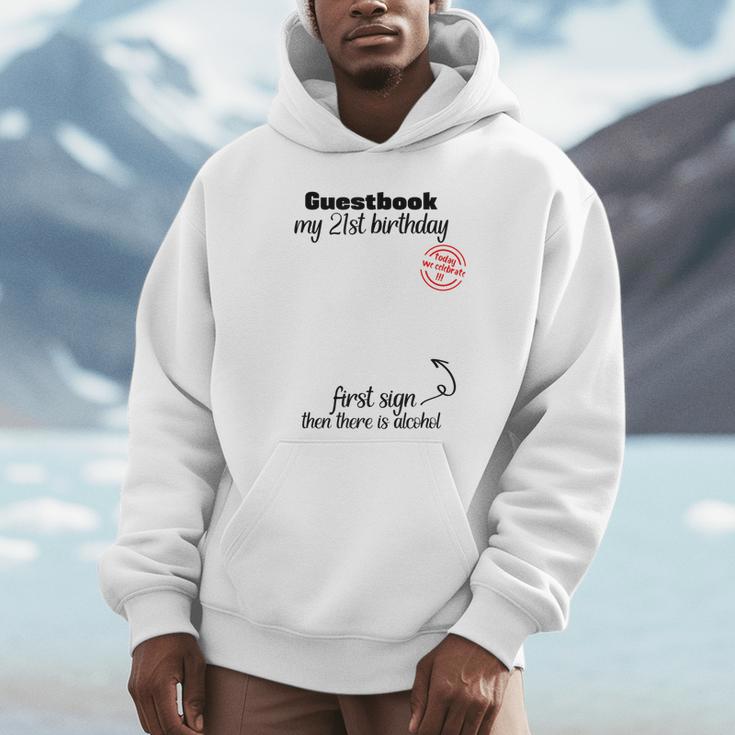 21st Birthday Man Woman Guest Book Party Celebration Birthday Unisex Hoodie 21st Birthday Man Woman Guest Book Party Celebration Birthday Unisex Hoodie