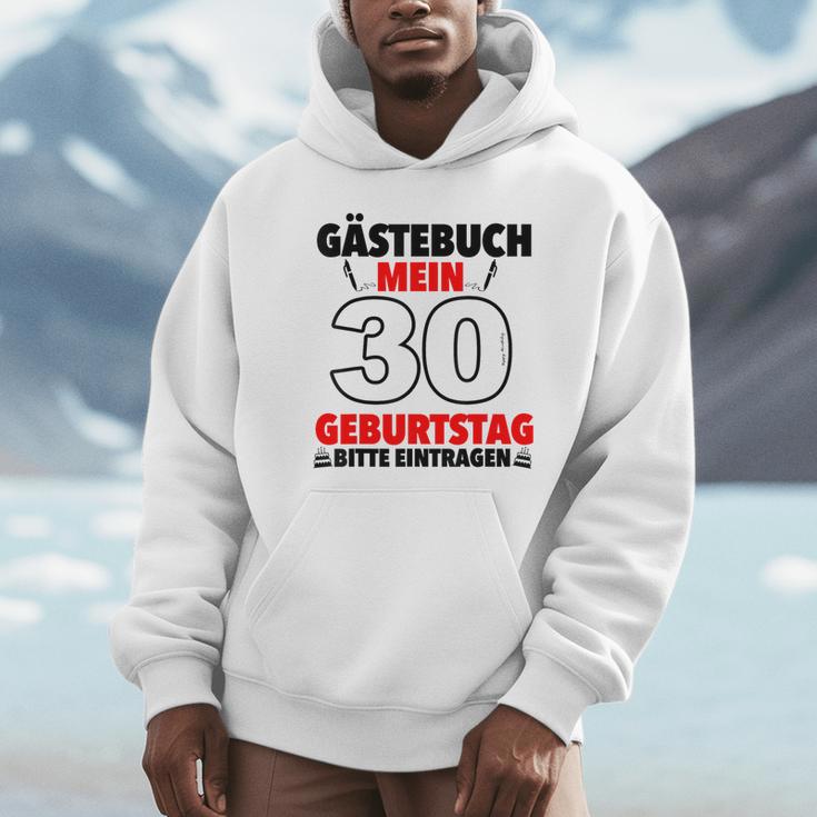 30th Birthday Party Guest List Guest Book 30th Birthday Unisex Hoodie