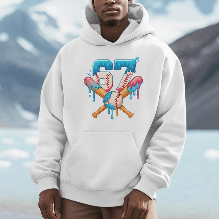 67 Baseball Life Style 101 Apparel Youth Drip Baseball Boys Unisex Hoodie 67 Baseball Life Style 101 Apparel Youth Drip Baseball Boys Unisex Hoodie