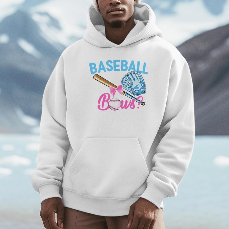 Baseball Or Bows Brother Loves You Gender Reveal Boy Or Girl Unisex Hoodie Baseball Or Bows Brother Loves You Gender Reveal Boy Or Girl Unisex Hoodie