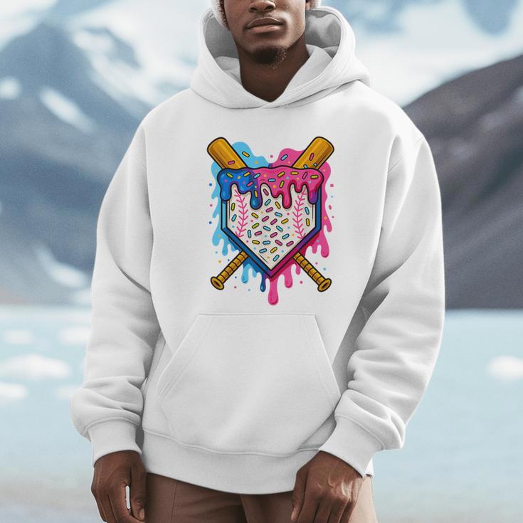 Baseball Boys Ice Cream Drip Baseball Unisex Hoodie Baseball Boys Ice Cream Drip Baseball Unisex Hoodie