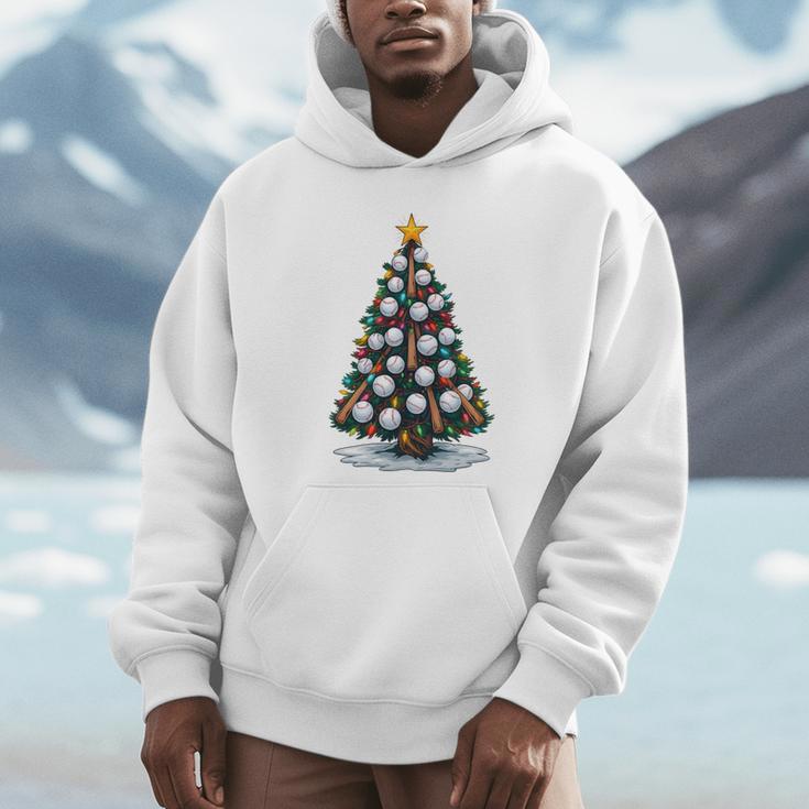 Baseball Christmas Tree Men Boys Youth Santa Sports Unisex Hoodie Baseball Christmas Tree Men Boys Youth Santa Sports Unisex Hoodie