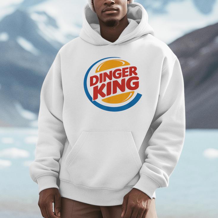 Baseball Dinger King Logo For Home Run Players And Fan Unisex Hoodie Baseball Dinger King Logo For Home Run Players And Fan Unisex Hoodie