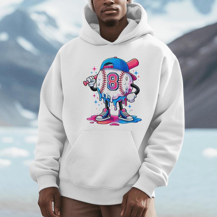 Baseball Drip 8th 8 Year Old Birthday Boys Pitcher Player Unisex Hoodie Baseball Drip 8th 8 Year Old Birthday Boys Pitcher Player Unisex Hoodie
