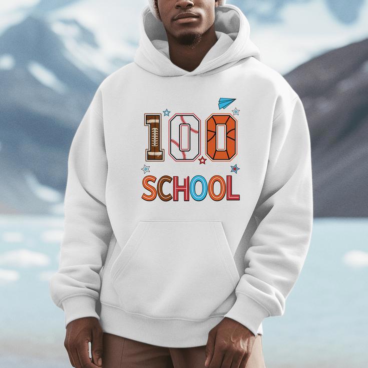 Baseball Football Basketball I Survived 100 Days Of School Unisex Hoodie