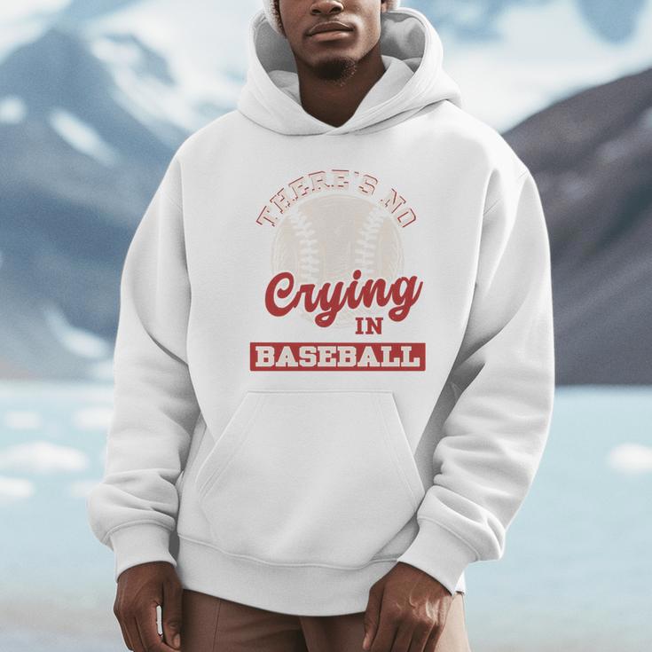 Baseball Game Day There Is No Crying In Baseball Unisex Hoodie