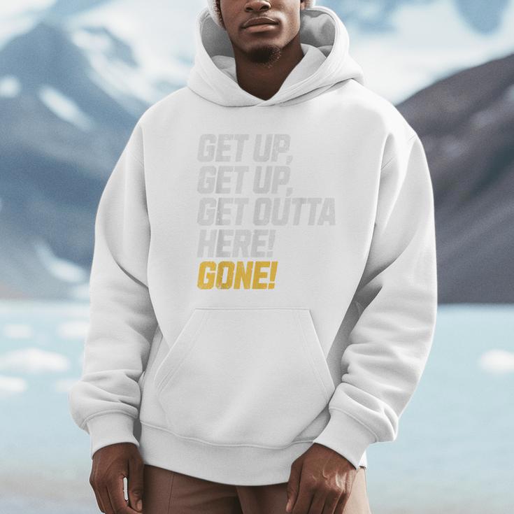 Baseball Player Get Up Get Outta Here Gone Home Run Unisex Hoodie Baseball Player Get Up Get Outta Here Gone Home Run Unisex Hoodie