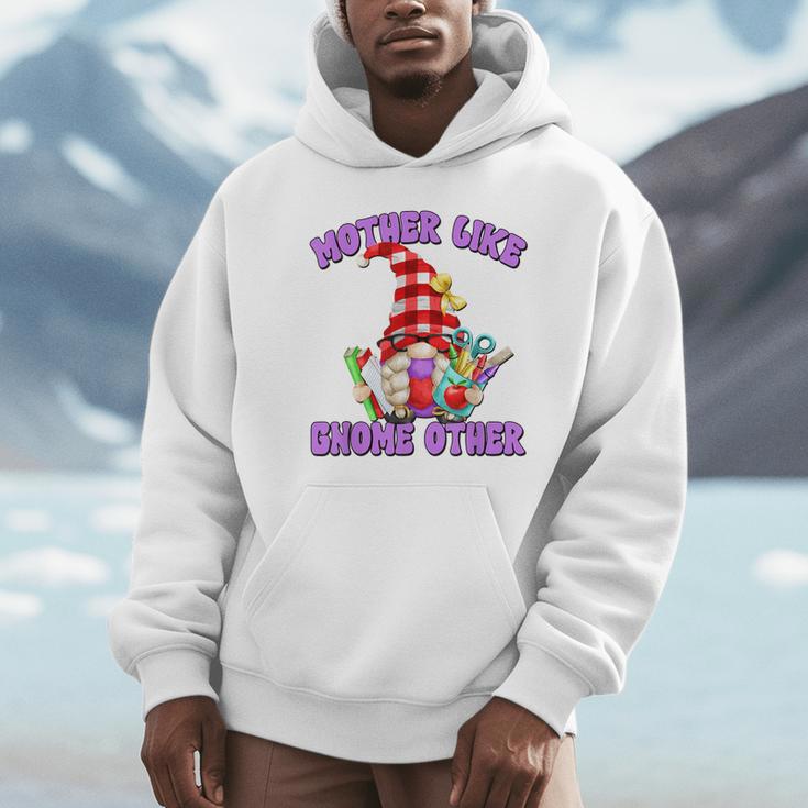 Best Teacher Grandma Gnome With Books For Teacher Mom Saying Unisex Hoodie