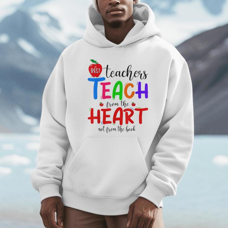 THE BEST TEACHERS TEACH FROM THE HEART NOT BOOK T-SHIRT Men Women Unisex Hoodie