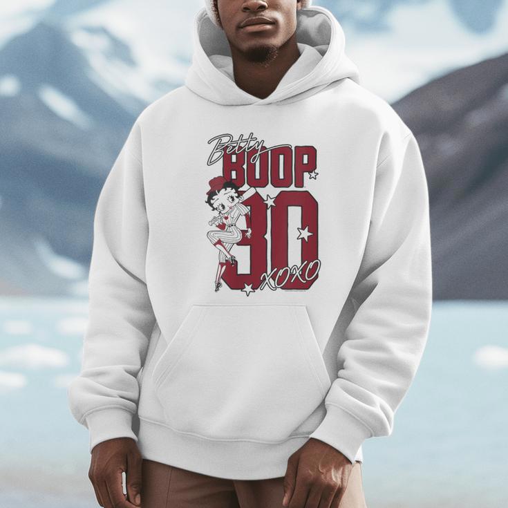 Betty Boop Baseball Logo Jersey With Stars Cute Cartoon Unisex Hoodie