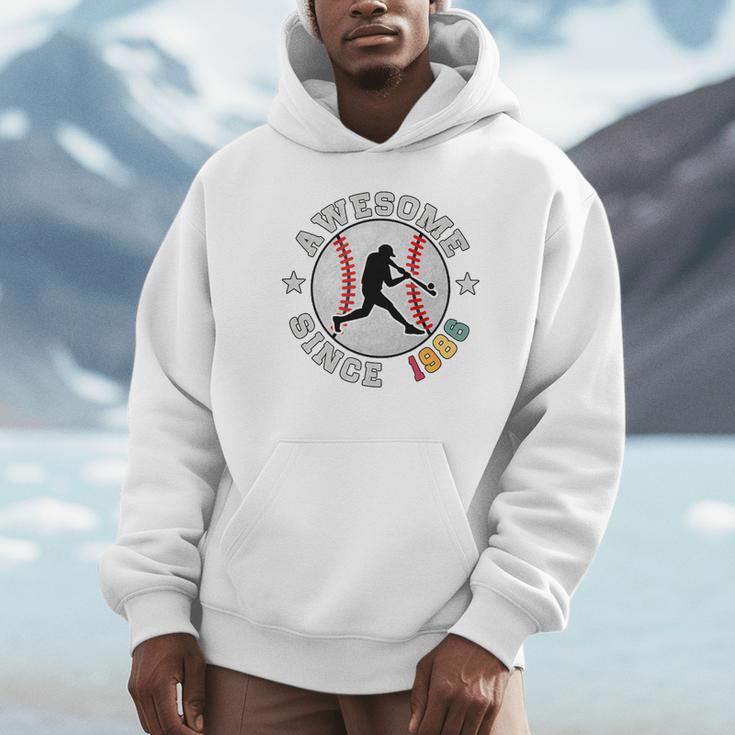 Birthday Baseball Lover 40 Years Old Awesome Since 1986 Premium Tri-Blend Unisex Hoodie Birthday Baseball Lover 40 Years Old Awesome Since 1986 Premium Tri-Blend Unisex Hoodie