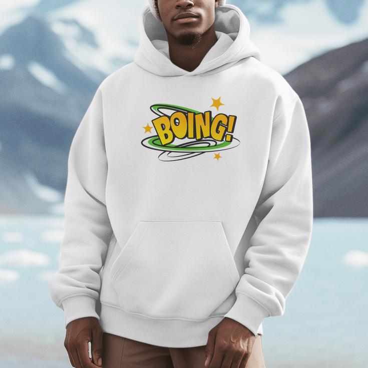 BOING Pop Art Comic Book Speech Bubbles Street Graffiti Art Unisex Hoodie