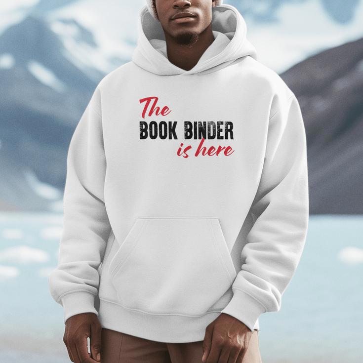 The Book Binder Is Here Unisex Hoodie