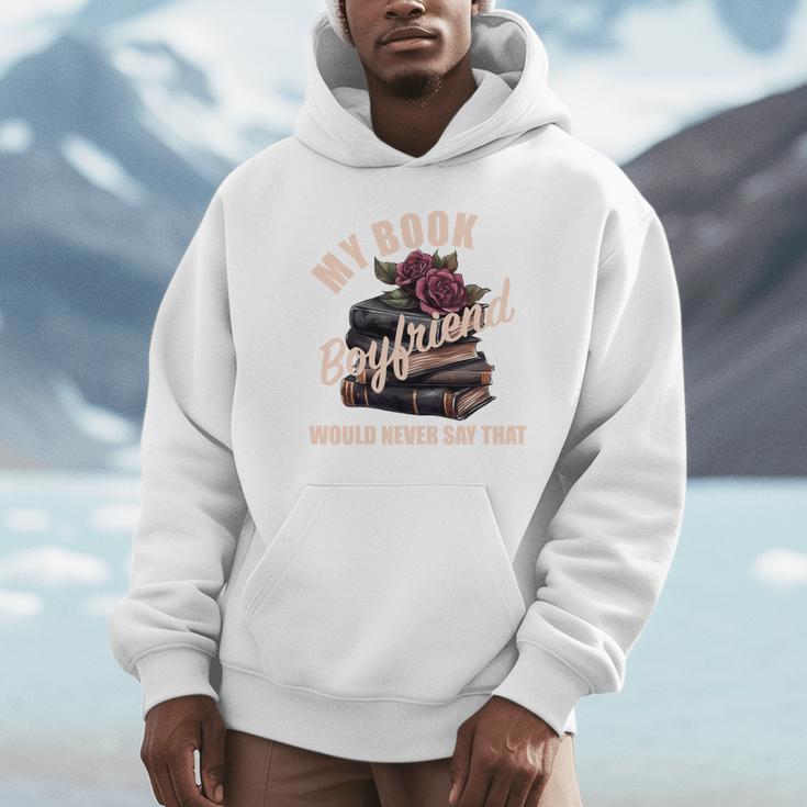Book Boyfriend Bookish Merch Dark Romance Spicy Morally Grey Unisex Hoodie Book Boyfriend Bookish Merch Dark Romance Spicy Morally Grey Unisex Hoodie