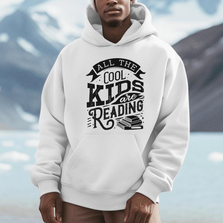 Book Reading Graphic Women Kids Book Lovers Librarian Unisex Hoodie