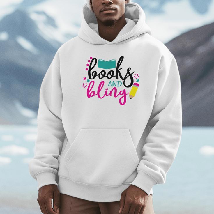 Books And Bling Unisex Hoodie