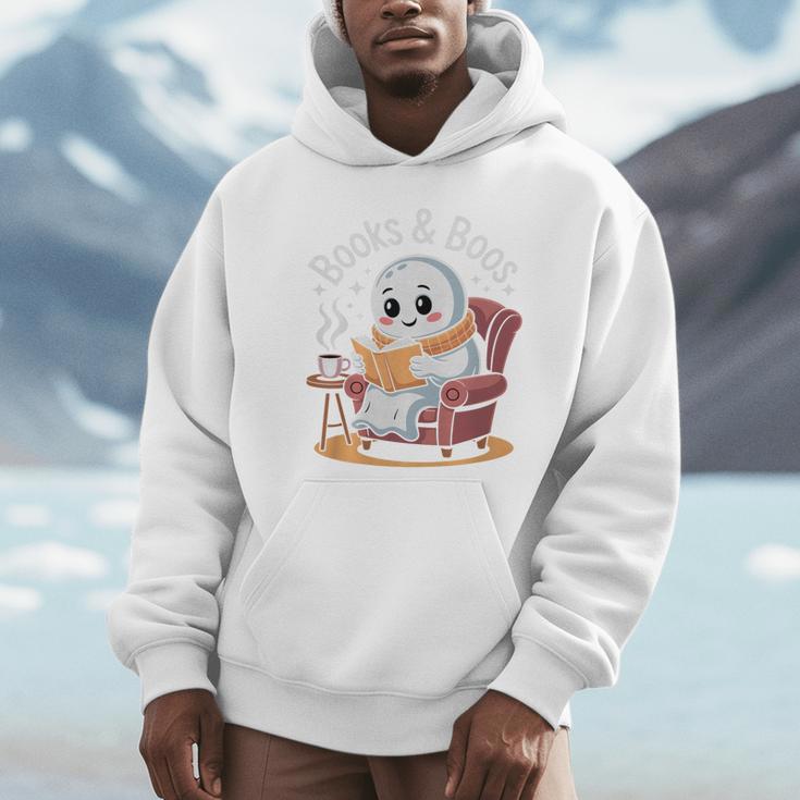 Books And Boos Reading Ghost Premium Tri-Blend Unisex Hoodie