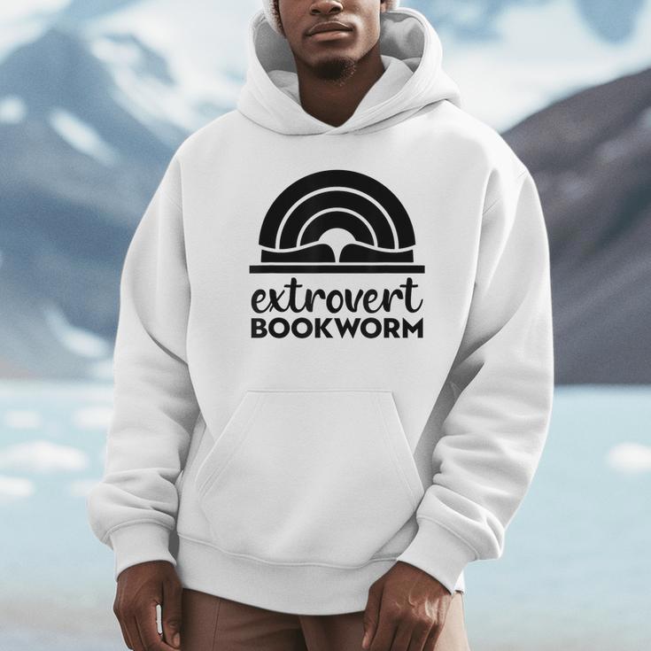 Bookworm Extrovert Fun Book Lovers Reading Unisex Hoodie