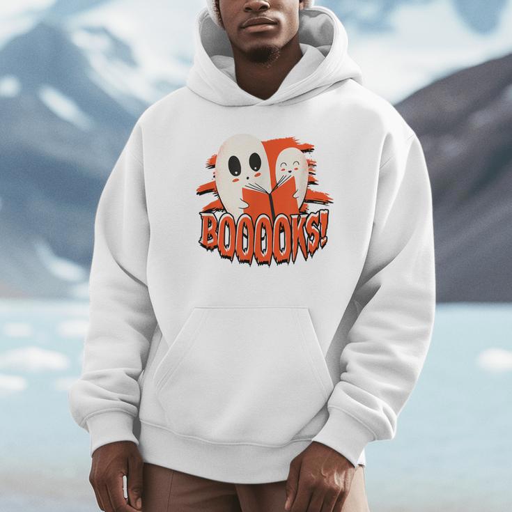 BOOOOKS Halloween Author Reading Of History Books Unisex Hoodie BOOOOKS Halloween Author Reading Of History Books Unisex Hoodie