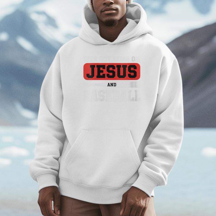 This Boy Runs On Jesus And Baseball Christian Baseball Unisex Hoodie This Boy Runs On Jesus And Baseball Christian Baseball Unisex Hoodie