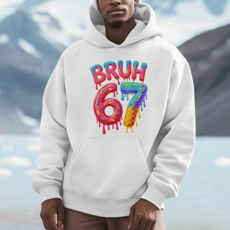 Bruh 67 Baseball Drip Number 67 Player 67th Birthday Unisex Hoodie Bruh 67 Baseball Drip Number 67 Player 67th Birthday Unisex Hoodie