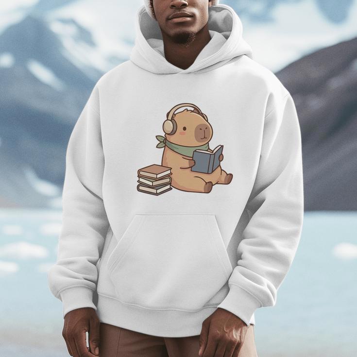 Capybara Reading a Book Cute Reading For Boys Girls Premium Tri-Blend Unisex Hoodie Capybara Reading a Book Cute Reading For Boys Girls Premium Tri-Blend Unisex Hoodie