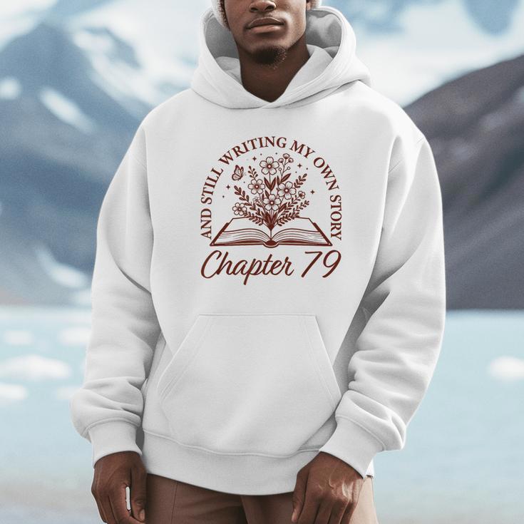 Chapter 79 Book Readers Flower Lovers 79th Birthday Girls Unisex Hoodie