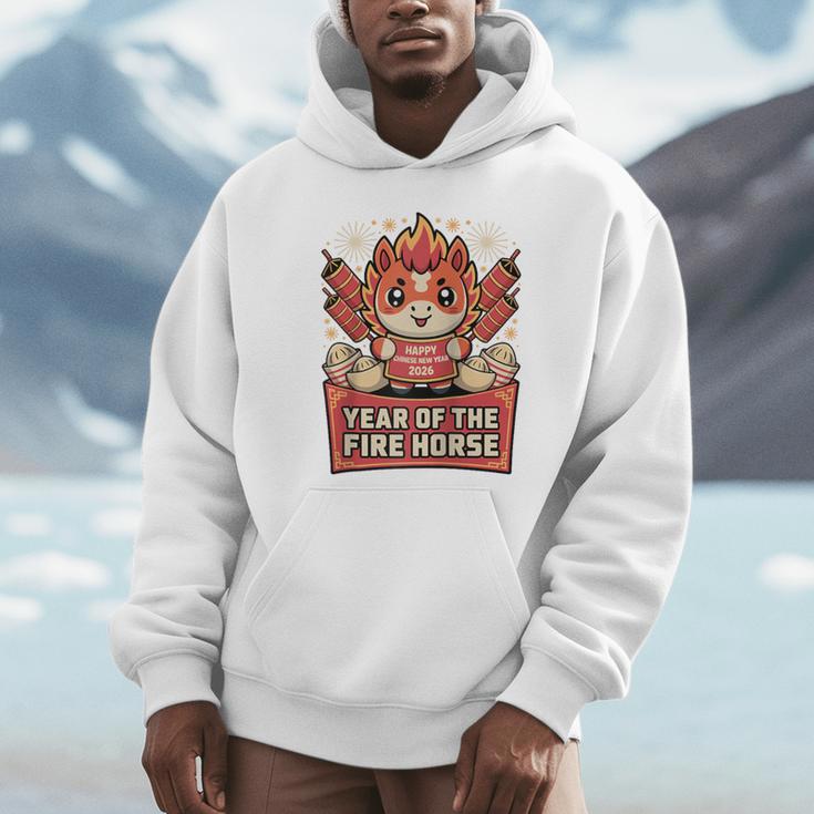 Chinese New Year 2026 Fire Horse Celebration Raglan Baseball Tee Unisex Hoodie Chinese New Year 2026 Fire Horse Celebration Raglan Baseball Tee Unisex Hoodie