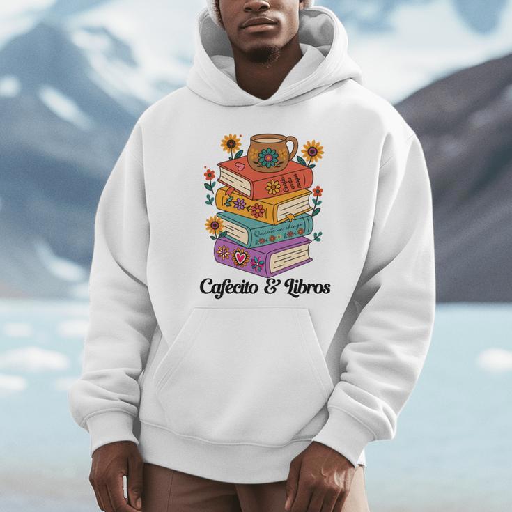 Coffee & Book Lover Reader Mexican Spanish Cafecito & Libros Unisex Hoodie