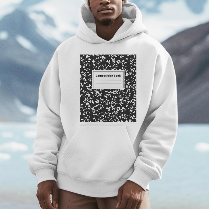 Composition Book Notebook School Class Premium Tri-Blend T-Shirt Unisex Hoodie