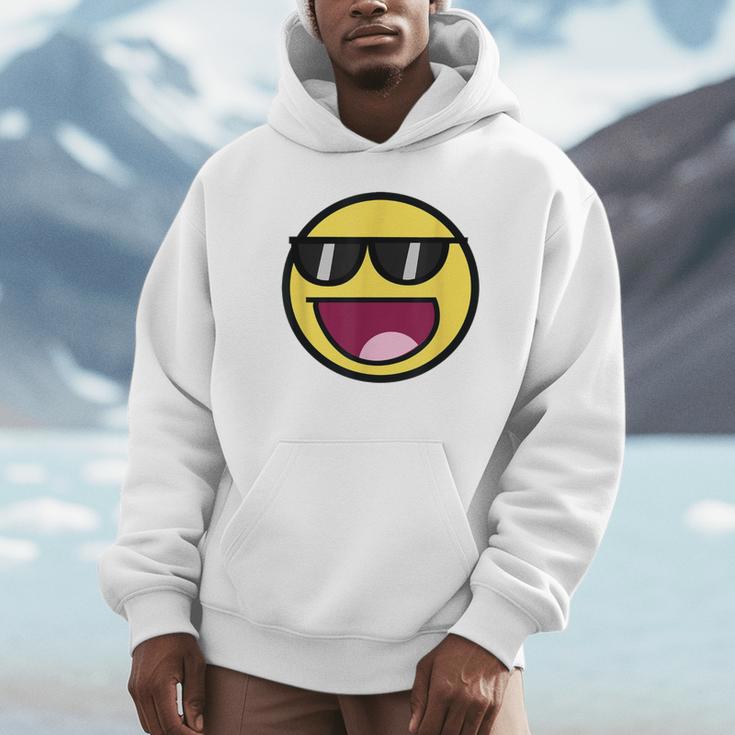 Cool Epic Face サングラス グラフィック シェード ファニー ミーム パーカー