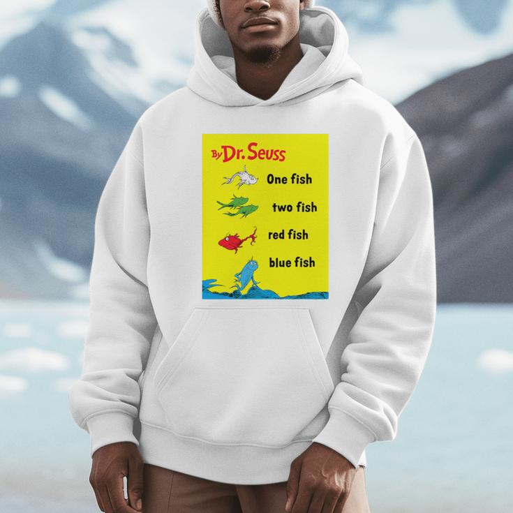 Dr Seuss One Fish Two Fish Book Cover Premium Tri-Blend Unisex Hoodie