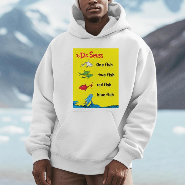 Dr Seuss One Fish Two Fish Book Cover Unisex Hoodie