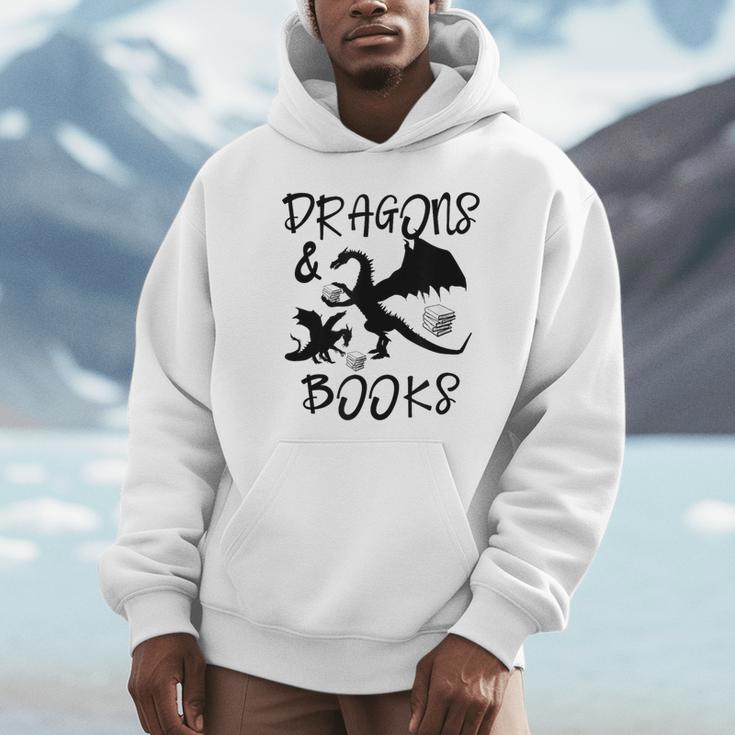 Dragons & Books Reading Unisex Hoodie Dragons & Books Reading Unisex Hoodie