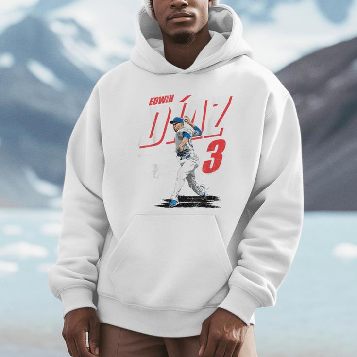 Edwin Diaz Los Angeles D Baseball Players MLBEDD204M Unisex Hoodie
