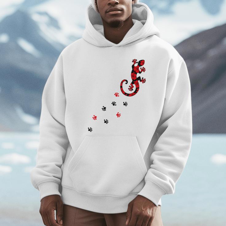 Gecko Footprint ハイビスカスフラワー ハワイサーフスタイルtシャツ パーカー