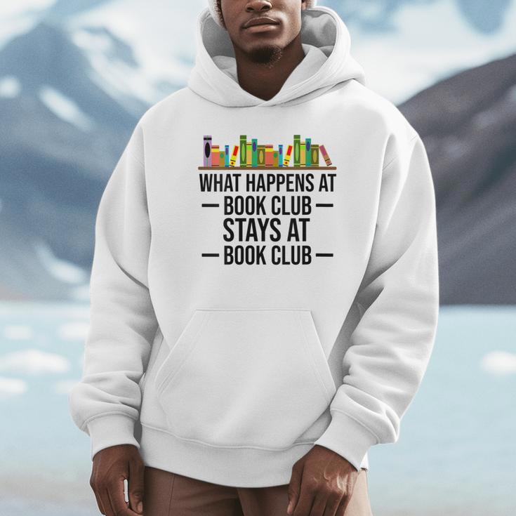 What Happens At Book Club Stay At Book Club Women Unisex Hoodie What Happens At Book Club Stay At Book Club Women Unisex Hoodie
