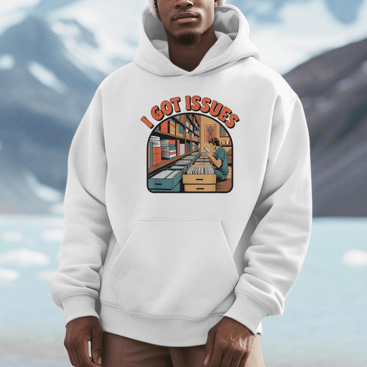 I Got Issues Comic Book Collector Retro Style Unisex Hoodie