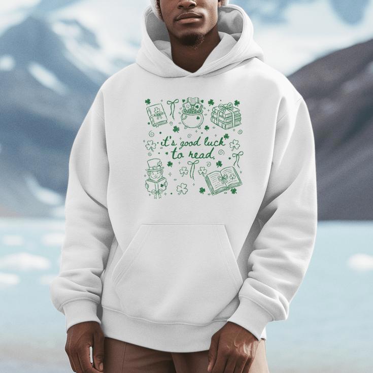 It's Good Luck To Read St Patrick's Day Book Lover Bookish Unisex Hoodie It's Good Luck To Read St Patrick's Day Book Lover Bookish Unisex Hoodie