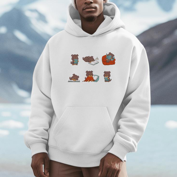 Just Bookworm Things Dog Book Reading Jack Russell Terrier Unisex Hoodie Just Bookworm Things Dog Book Reading Jack Russell Terrier Unisex Hoodie